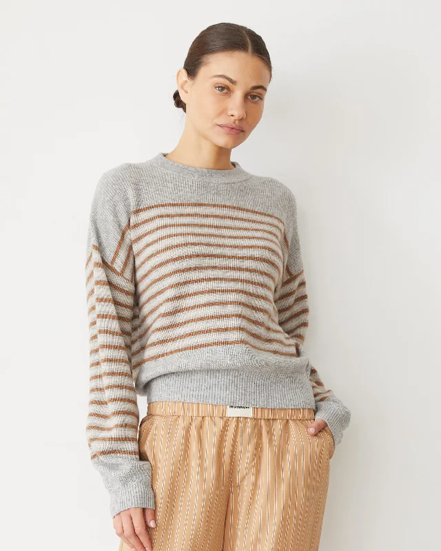 Wool Cashmere Stripe Sweater Women