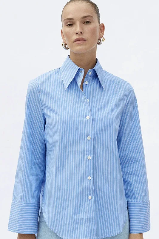 BLANCA Womens Fern Shirt - Azure Sustainable Organic