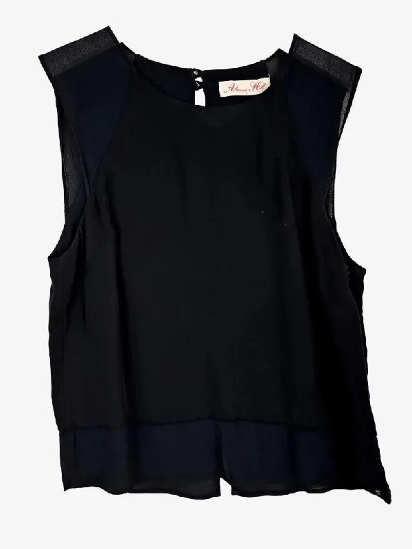 Alannah Hill Soft Fall Crop Blouse Size 6 Business