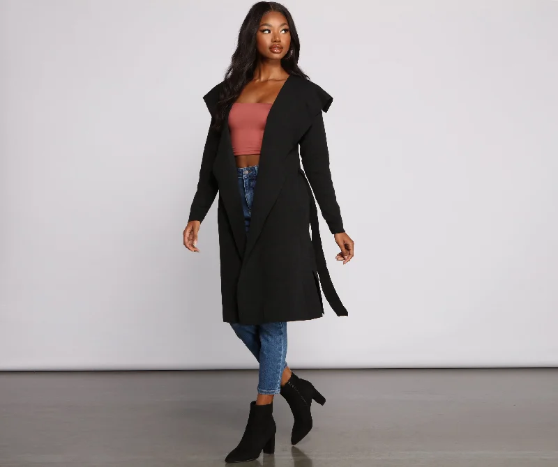 Trend Alert Tie Waist Trench Duster Scandinavian