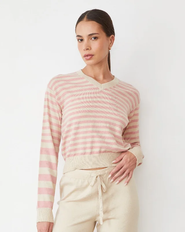 Lightknit Stripe V Neck Confident Women's Power