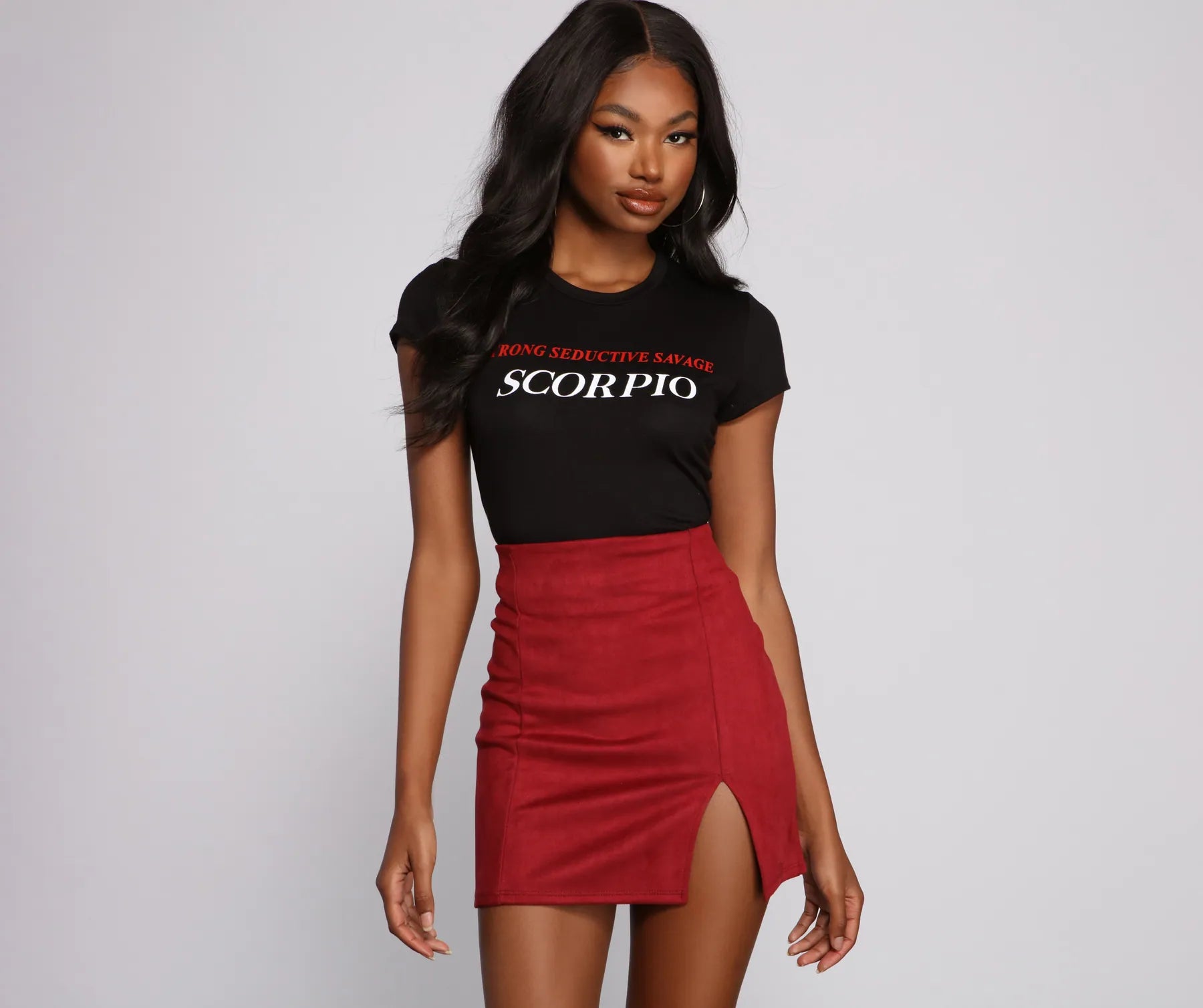 Scorpio Babe Graphic Tee Shirt Artistic Women's Hand - painted