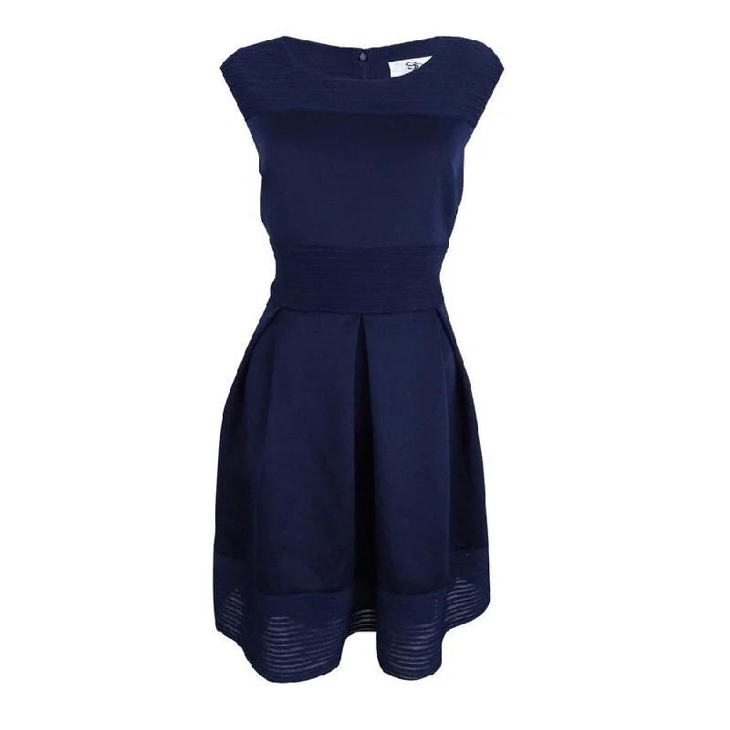 SD Collection Women's Sleeveless Cocktail Dress (8, Navy)