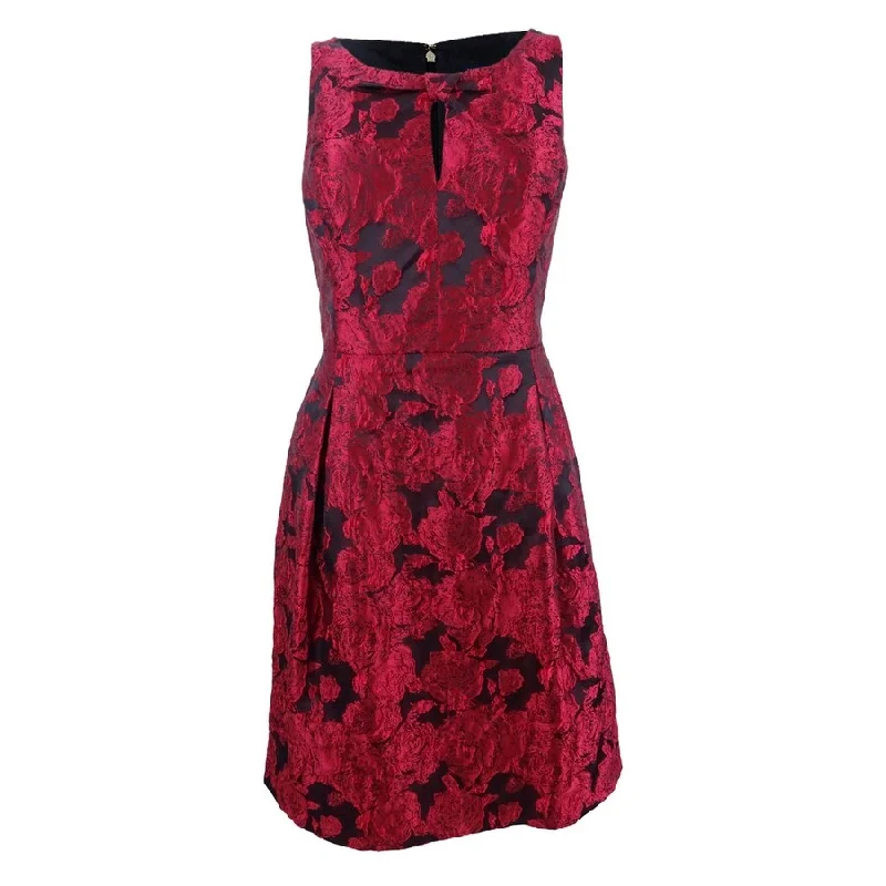 Tommy Hilfiger Women's Rose Jacquard Fit & Flare Dress