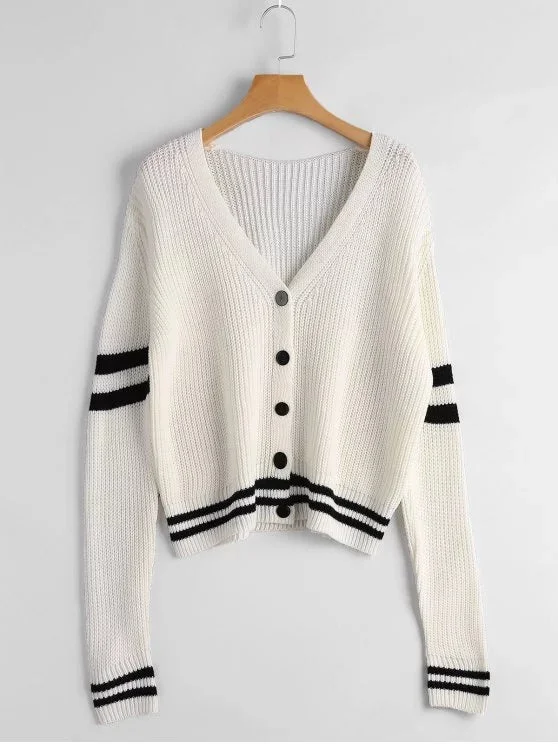 Gorgeous Striped Chunky Cardigan