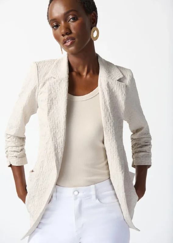 Joseph Ribkoff -Woven Jacquard Boxy Blazer