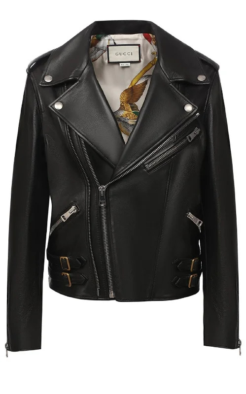 Plonge Leather Biker Jacket