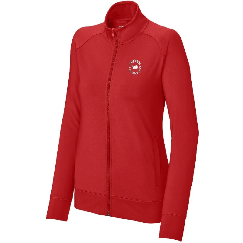 Sport-Tek Ladies Sport-Wick Stretch Full-Zip Cadet Jacket