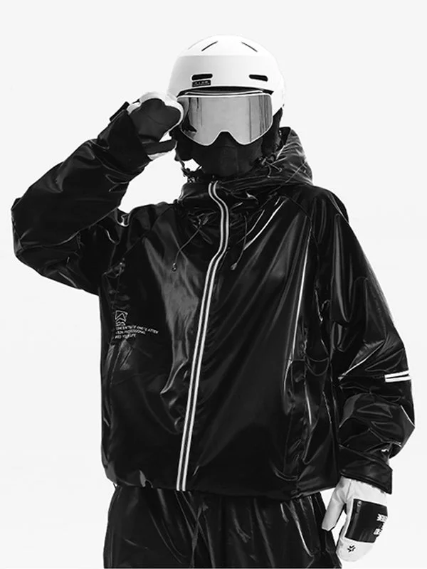 Women's Mountain Beast Black Paint Graphene 3L Snow Jackets Modern Women's 