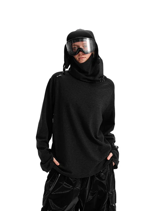Women's Ld Ski Winter Warm High Collar Snow Sweater Snow Baselayer performance