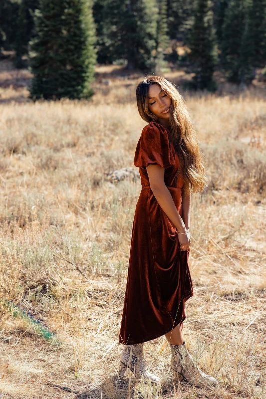 Down By The River Velvet Dress