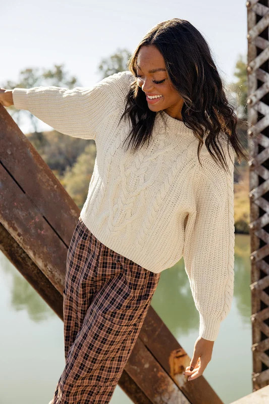 Free People Frankie Cable Sweater