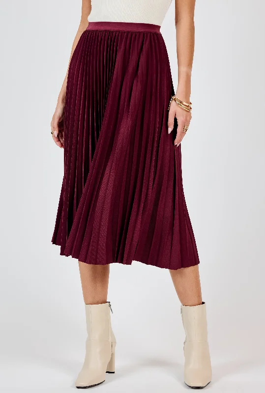 Pleated Midi Skirt