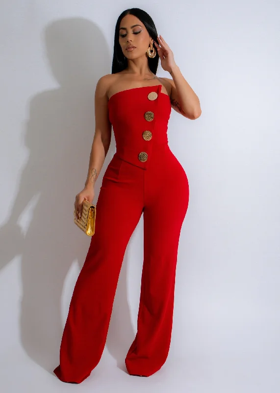 Regal Ascent Jumpsuit Red