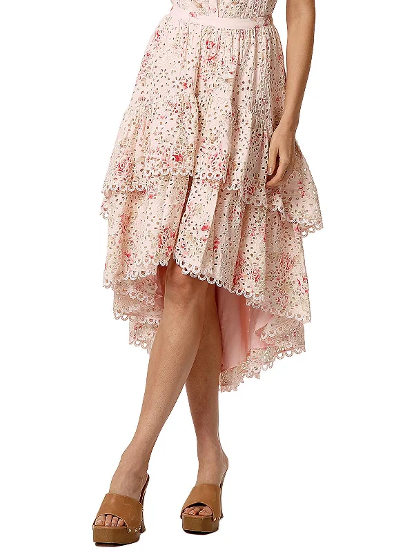 Womens Eyelet Tiered High-Low Artistic Women's Avant - 