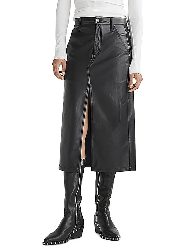 Womens Office Work Pencil Skirt Artistic Women's Hand - painted