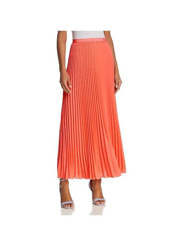 Womens Pleated Long Maxi Skirt Edgy Women's Punk