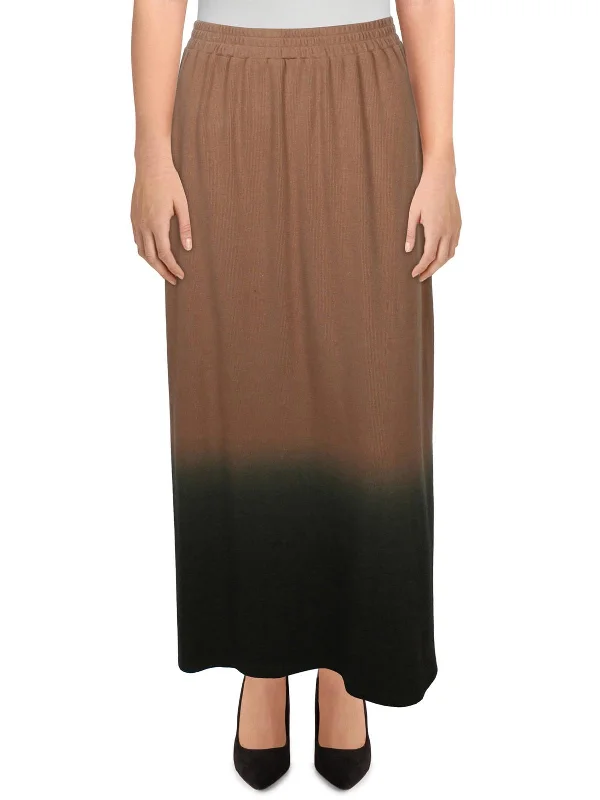 Womens Ribbed knit Long Maxi Skirt Women