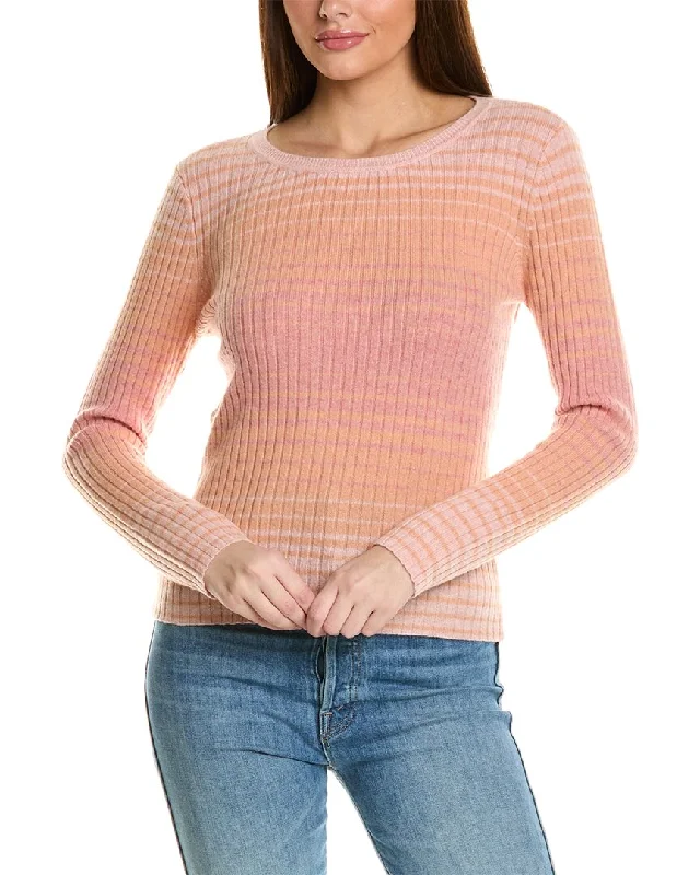 Collaboration Meredith Ombre Ribbed Cashmere Sweater