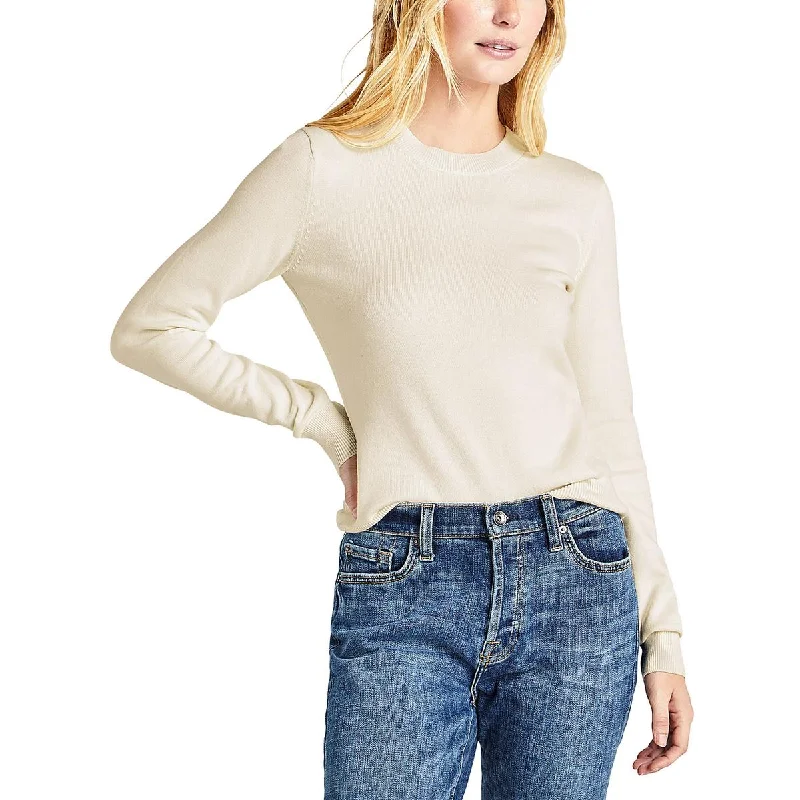 James Womens Silk Blend Crewneck Pullover Sweater