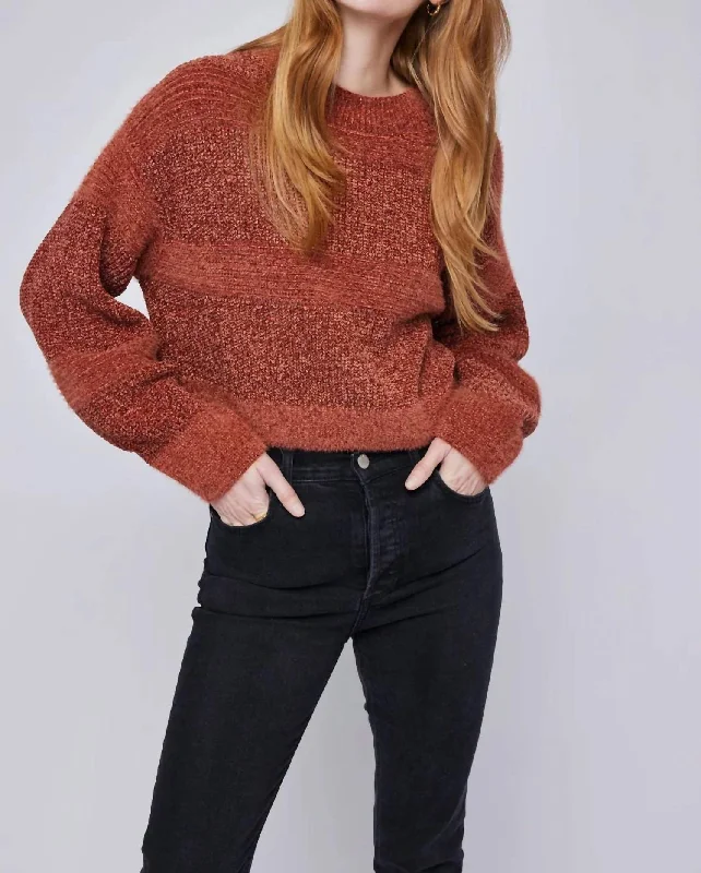 Rosetta Sweater In Cinnamon British Gentlewoman Style